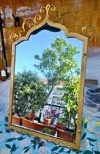 specchio  anni 50 in lega di