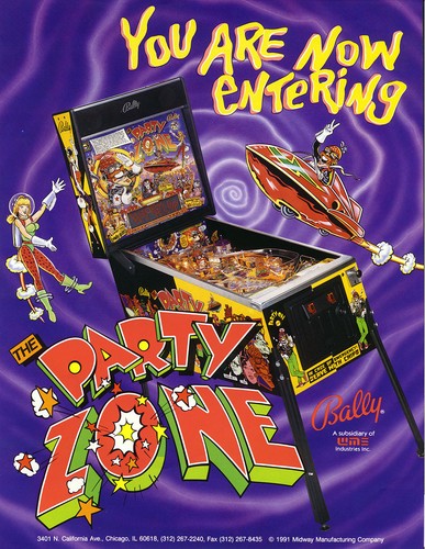 Party zone pinball cpu - -,