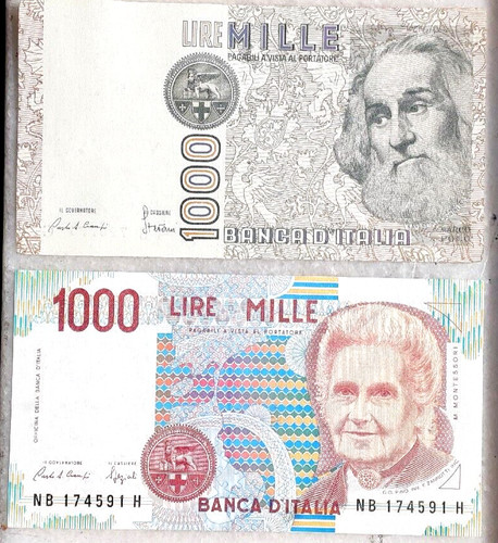 Lire 000 lotto - 1.000, 2