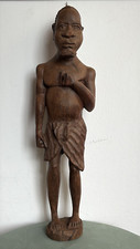 STATUA AFRICANA TRIBALE IN LEGNO PROVENIENTE DAL SUDAFRICA 68 CM