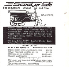 Pubblicità Scoot o Ski