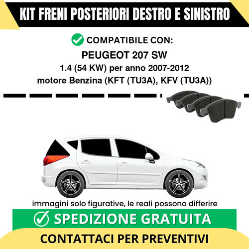 Pastiglie freno posteriori - pastiglie,