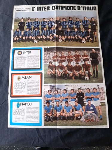 Poster calcio vintage 1970 - calcio,