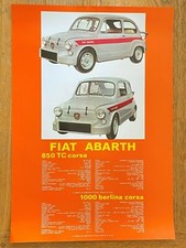 GLOSSY FIAT ABARTH POSTER 49 x