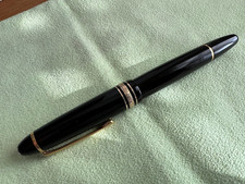 Montblanc Meisterstuck 147 Traveller Gold Coated Fountain Pen Mont Blank Ink 146