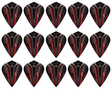 5 New Sets Harrows Noble Kite Dart Flights – Ships w/ Tracking - Red