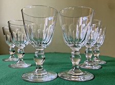 6 verres en cristal de Baccarat Gondole côtes plates - H : 11,8 cm