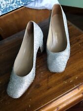 scarpe eleganti donna originali vintage anni ‘60 realizzate a mano color argento