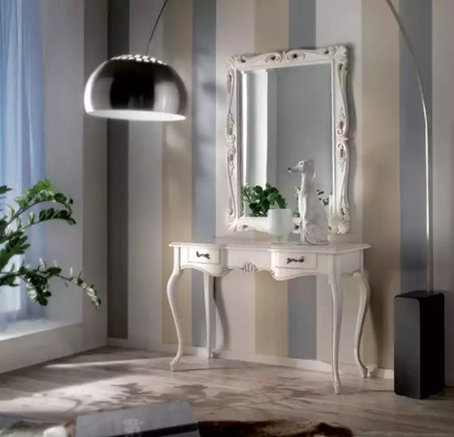 Tavolo consolle specchio set