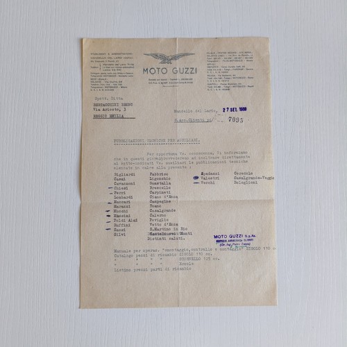 1960 moto guzzi ufficio - 1960,