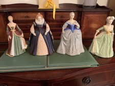 Franklin Mint LIMITED EDITION Fine Porcelain QUEENS Set o 4 Figurines.