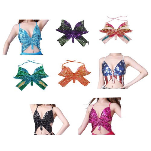 Top corto con - , paillettes