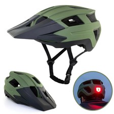 Casco bici con luce posteriore