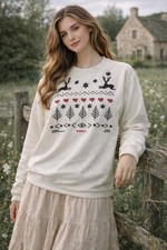 Felpa Vintage Swan Magic Donna