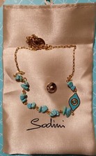 Collier Sodini Color Oro E Pietre Turchesi