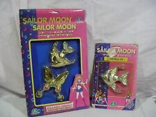 SAILOR MOON GIOCHI PREZIOSI '90 's MAGICI GIOIELLI PESCI & FARFALLA SPILLE W/B