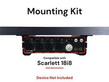 Kit montaggio scrivania per Focusrite Scarlett 18i8 (2a generazione) - Staffe di montaggio sotto scrivania