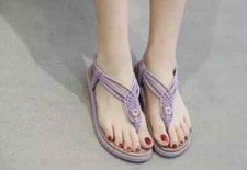 sandali lilla tacco basso