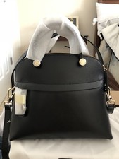 NWT FURLA Onyx Saffiano Piper