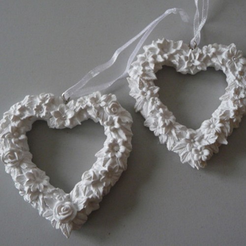 Cuore con rose set rosa - set,