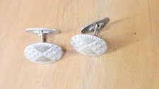 Gemelli ovali vintage argento