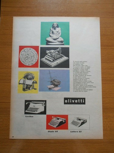 1954 olivetti macchina - 1954, da