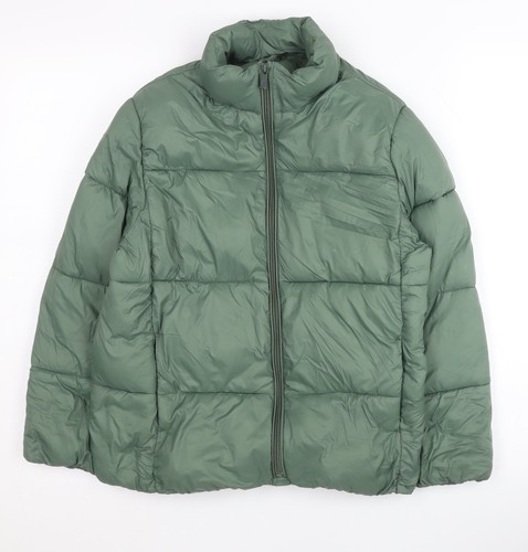 Giubbotto imbottito verde zara - imbottito,