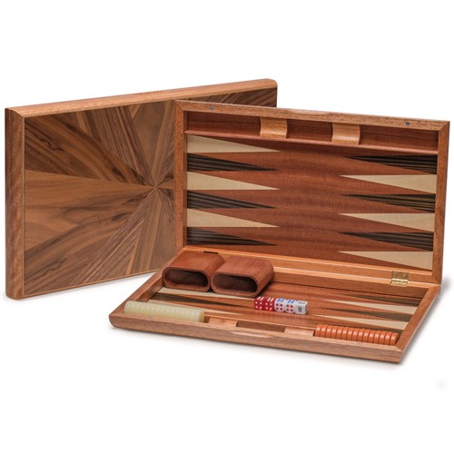 Set backgammon intarsiato - backgammon, in