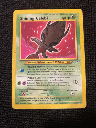 Shining celebi 106 105 - celebi, neo