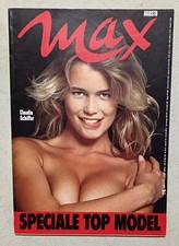 1990 RIVISTA MAX SPECIALE TOP MODEL CLAUDIA SCHIFFER + POSTER