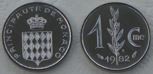 Monaco centime moneta corsi - 1,