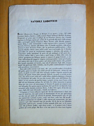1840 circa savioli - 1840, circa-savioli