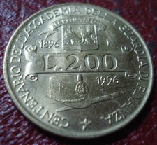 1996-R ITALY 200 LIRE IN AU