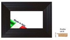 Cornice in legno Nera a righe