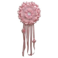 Fiocco Nascita Rosa Coccarda in tulle 140 cm decorativa Baby Idea