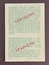 ROLEX Translation Leaflet for FULL SET DAYTONA Zenith 16520 16523 16528 573.01