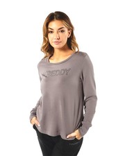 Felpa Donna College Crew Neck