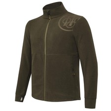 Maglione Beretta uomo HP logo full zip verde muschio traspirante taglie dalla piccola alla XXL