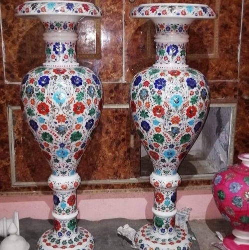 Vaso fiori marmo 36 - vaso, di