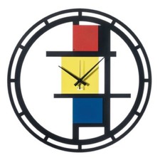 Arti e Mestieri, Mondrian, Orologio da Muro 50cm, Metallo