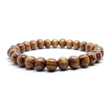 Bracciale con Perle 8mm in Legno mala tibetano etnico Yoga buddista Uomo e Donna