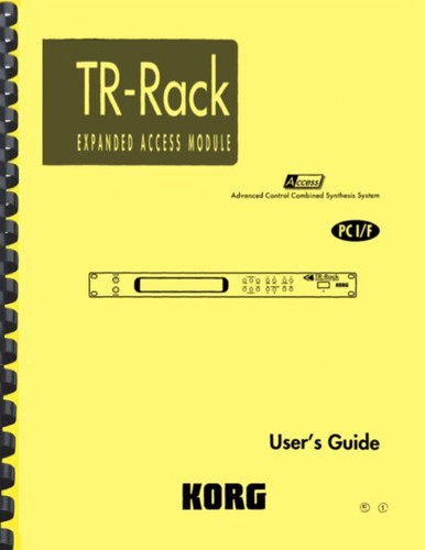 Korg rack guida - tr, utente