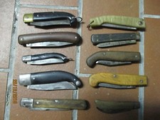 LOTTO 10 ANTICHI COLTELLI DA TASCA CHIUDIBILI TRADIZIONALI ITALIANI 1800 1900