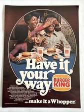 1976 BURGER KING RIVISTA
