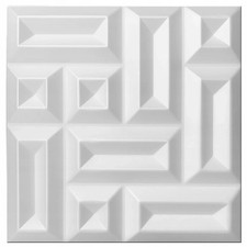Pannelli 3D in Polistirolo per Soffitto Square 50x50 cm Design Moderno