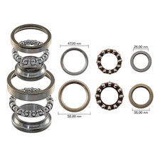 Kit calotte cuscinetti sterzo - calotte,