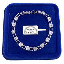 Bracciale tennis 6mm - 6mm, cubo