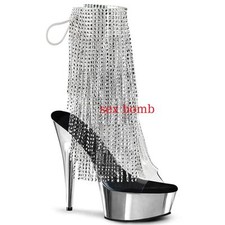 sexy fringe rhinestone