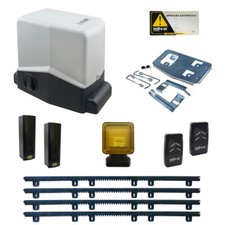 Kit automazione cancello scorrevole 600kg Indem VIO 600 220V + 4mt cremagliera