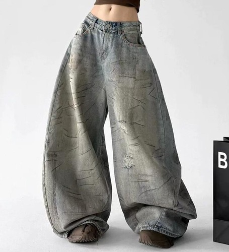 Jeans uomo retrò blu denim